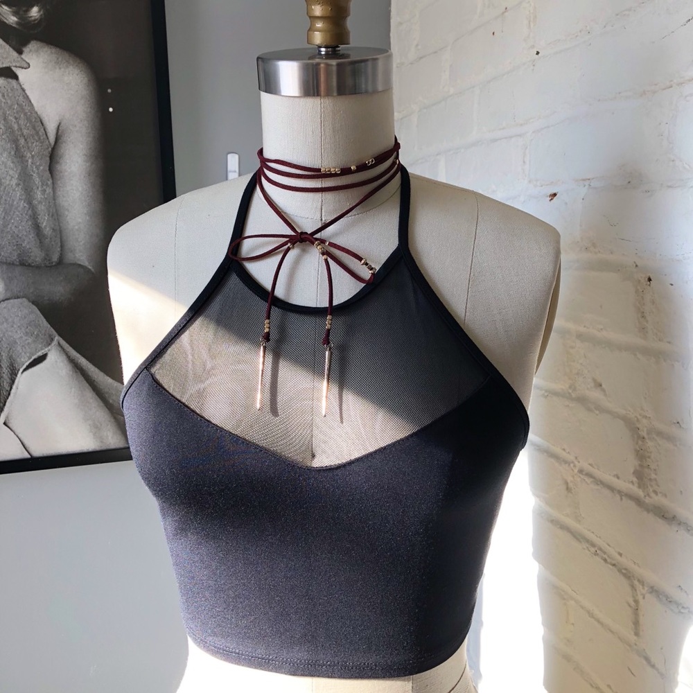 Gypsy Warrior Mesh Halter Top